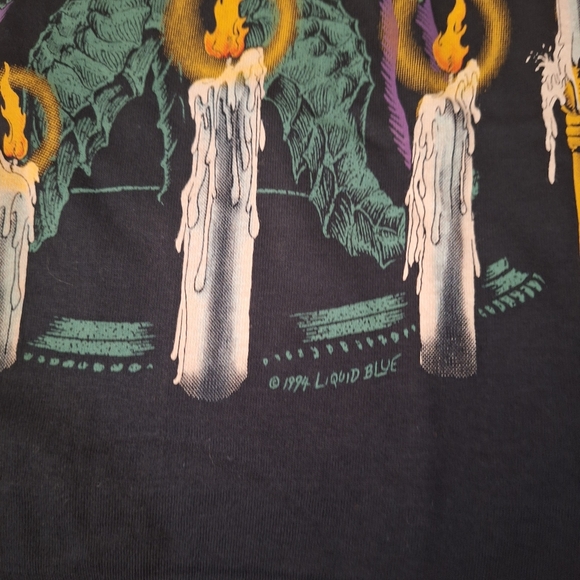 Vtg NOS 1994 Liquid Blue Wizard AOP Single Stitch Shirt Sz XL On FOTL Tag USA - Picture 3 of 9